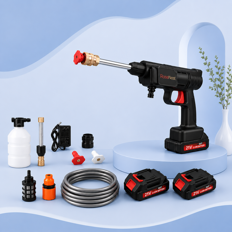 RoseNest™ 48V Portable Cordless Car Washer – Full Set